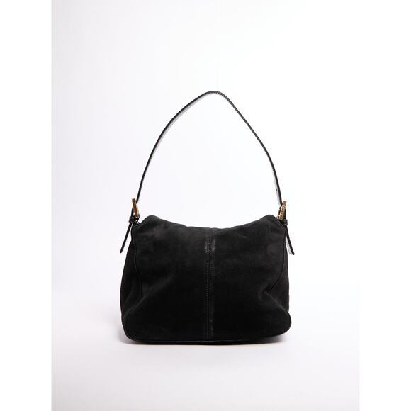 Fendi Black Suede Mamma Shoulder Bag - Picture 3 of 12